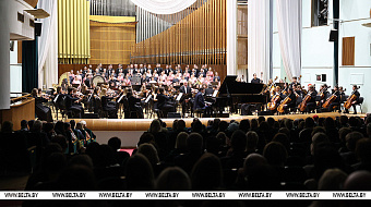 Belarusian-Russian Youth Orchestra led by Yuri Bashmet performs in Minsk